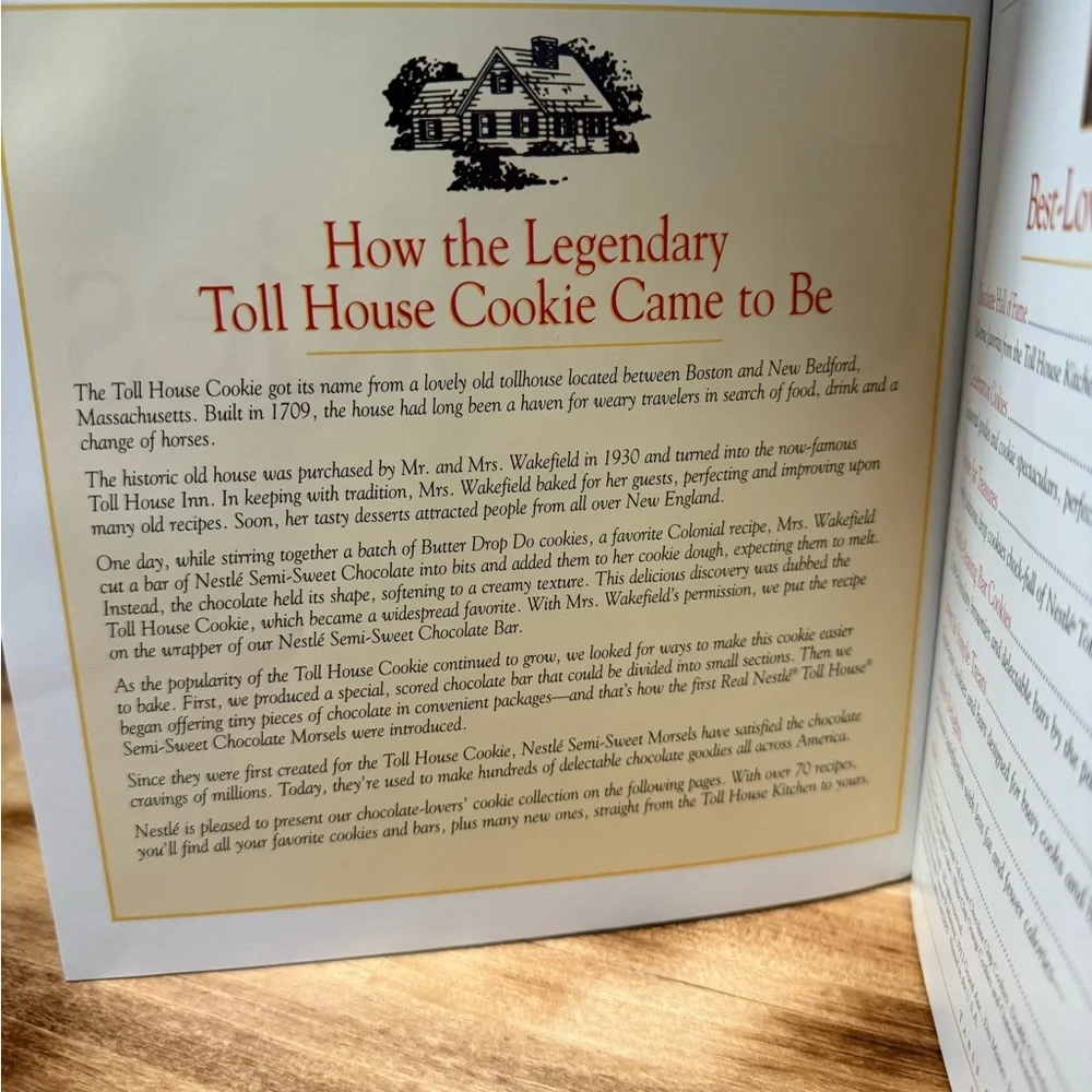 Nestle Toll House Best-Loved Cookies Cookbook